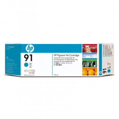 HP C9467A (91), originální inkoust, azurový, 775 ml