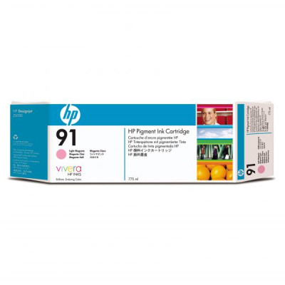 HP C9471A (91), originální inkoust, světle purpurový, 775 ml