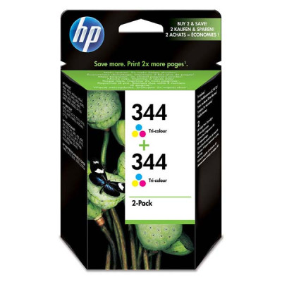 HP C9505EE (344), originální inkoust, barevný, 2 × 14 ml, 2-pack