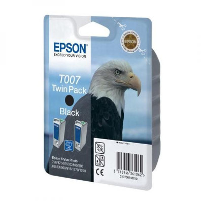 Epson T007402 (C13T007402), originální inkoust, černý, 1080 stran (2 × 16 ml), 2-pack