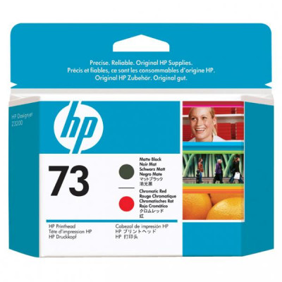 HP CD949A (73), originální tisková hlava, matně černá/chromaticky červená, 130 ml