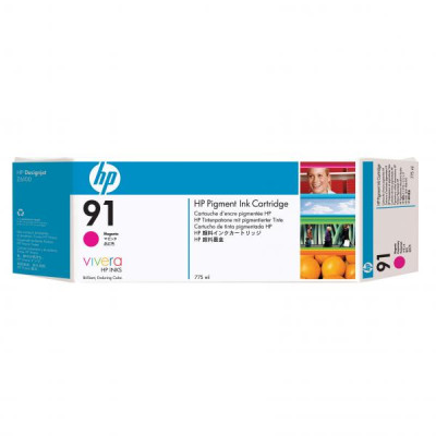 HP C9484A (91), originální inkoust, purpurový, 3 × 775 ml, 3-pack