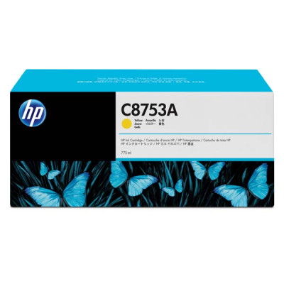 HP C8753A, originální inkoust, žlutý, 775 ml