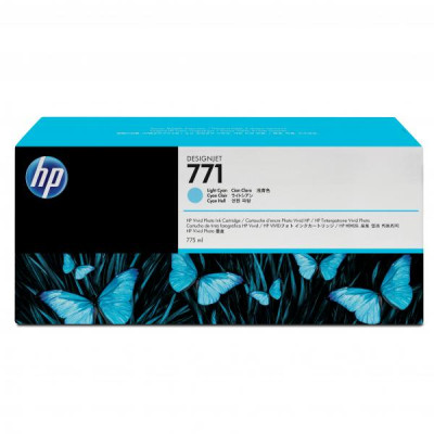 HP CE042A (771), originální inkoust, světle azurový, 775 ml