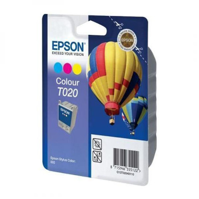 Epson T020 (C13T020401), originální inkoust, barevný, 360 stran (35 ml)