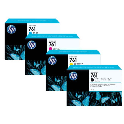 HP CR272A (761), originální inkoust, azurový, 3 × 400 ml, 3-pack