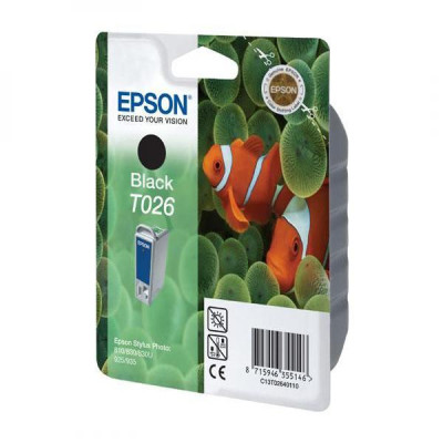 Epson T026 (C13T026401), originální inkoust, černý, 540 stran (16 ml)