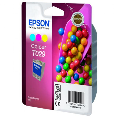 Epson T029 (C13T029401), originální inkoust, barevný, 300 stran (37 ml)