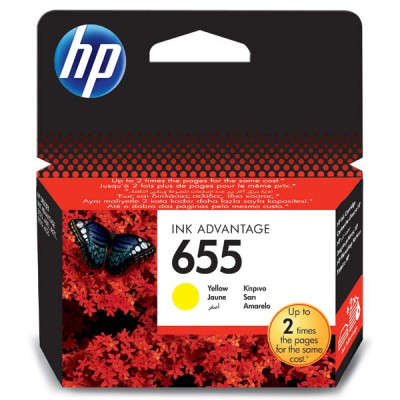 HP CZ112AE (655), originální inkoust, žlutý, 600 stran (12 ml)