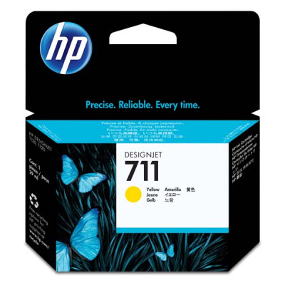 HP CZ132A (711), originální inkoust, žlutý, 29 ml