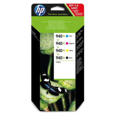 HP C2N93AE (940XL), originální inkoust, CMYK, 2200/1400 stran, 4-pack