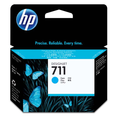 HP CZ130A (711), originální inkoust, azurový, 29 ml