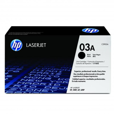 HP C3903A (03A), originální toner, černý, 4000 stran