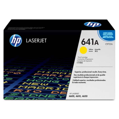 HP C9722A (641A), originální toner, žlutý, 8000 stran