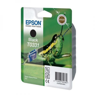 Epson T0331 (C13T033140), originální inkoust, černý, 620 stran (17 ml)