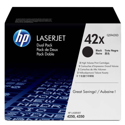 HP Q5942XD (42X), originální toner, černý, 2 × 20000 stran, 2-pack