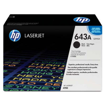 HP Q5950A (643A), originální toner, černý, 11000 stran