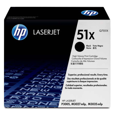 HP Q7551X (51X), originální toner, černý, 13000 stran