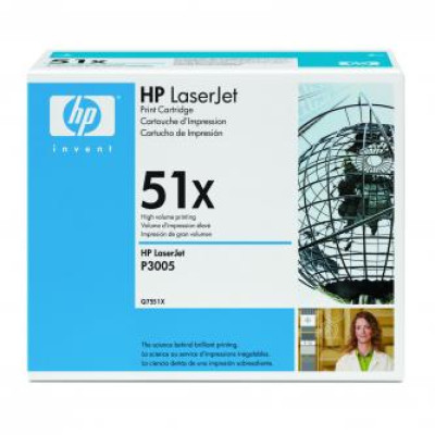 HP Q7551X (51X), originální toner, černý, 13000 stran