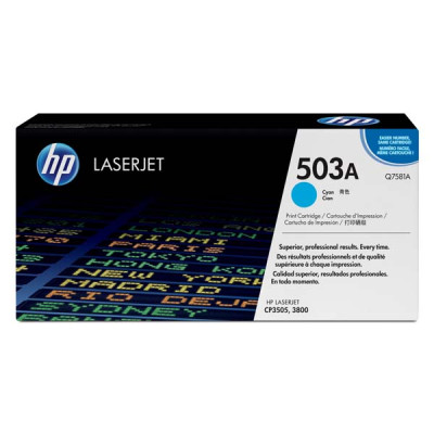 HP Q7581A (503A), originální toner, azurový, 6000 stran