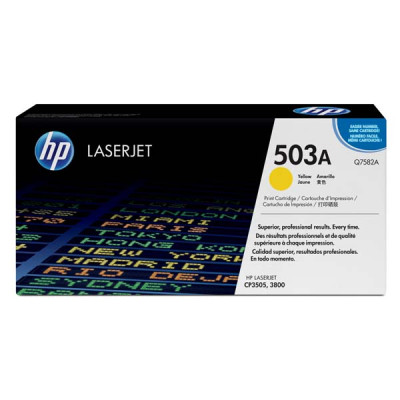 HP Q7582A (503A), originální toner, žlutý, 6000 stran