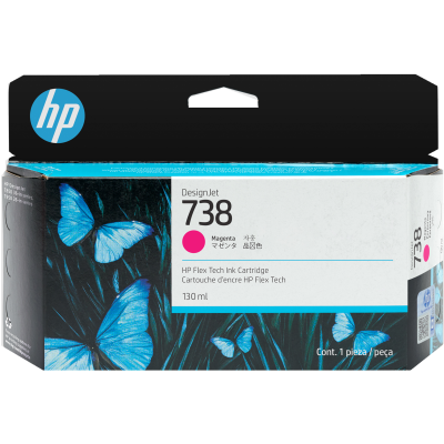 HP 498N6A (738), originální inkoust, purpurový, 130 ml