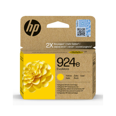 HP 4K0U9NE (924e), originální inkoust, žlutý, 800 stran