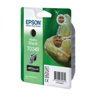 Epson T0348 (C13T034840), originální inkoust, matně černý, 440 stran (17 ml)