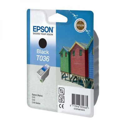 Epson T036 (C13T036140), originální inkoust, černý, 330 stran (10 ml)