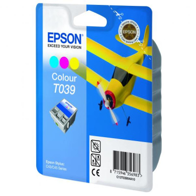 Epson T039 (C13T03904A), originální inkoust, barevný, 180 stran (25 ml)