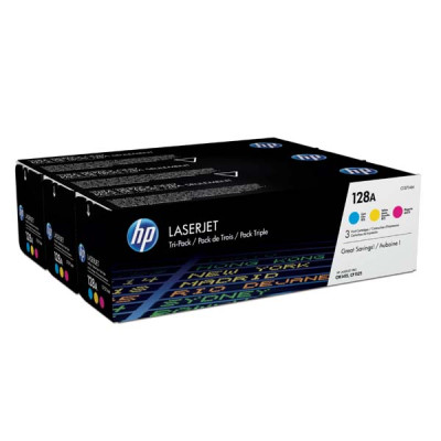 HP CF371AM (128A), originální toner, CMY, 3 × 1300 stran, 3-pack