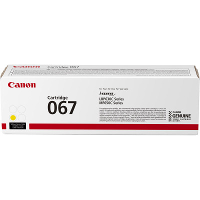 Canon 067Y (5099C002), originální toner, žlutý, 1250 stran