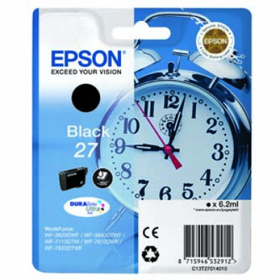 Epson T2701 (C13T27014010), originální inkoust, černý, 6,2 ml