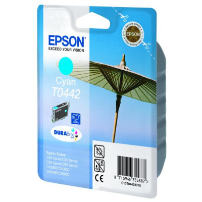 Epson T0442 (C13T044240), originální inkoust, azurový, 420 stran (13 ml)