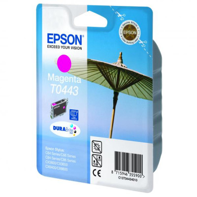 Epson T0443 (C13T044340), originální inkoust, purpurový, 420 stran (13 ml)