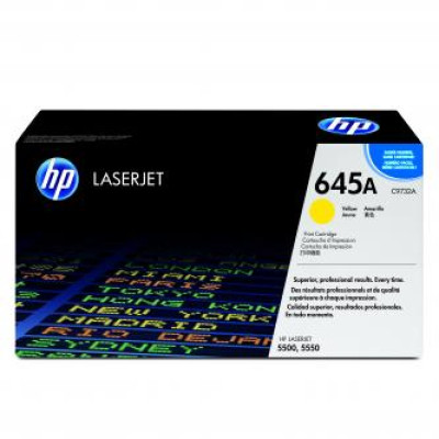 HP C9732A (645A), originální toner, žlutý, 12000 stran