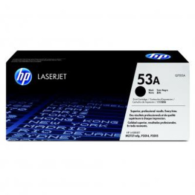 HP Q7553A (53A), originální toner, černý, 3000 stran