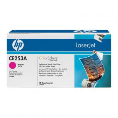 HP CE253A (504A), originální toner, purpurový, 7000 stran