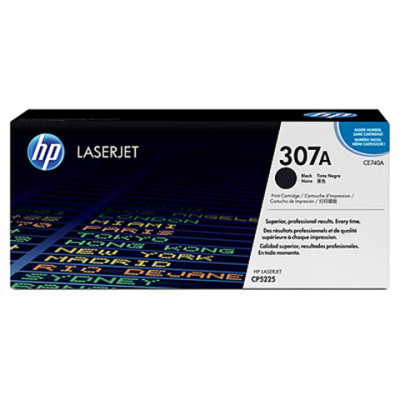 HP CE740A (307A), originální toner, černý, 7000 stran