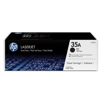 HP CB435AD (35A), originální toner, černý, 2 × 1500 stran, 2-pack