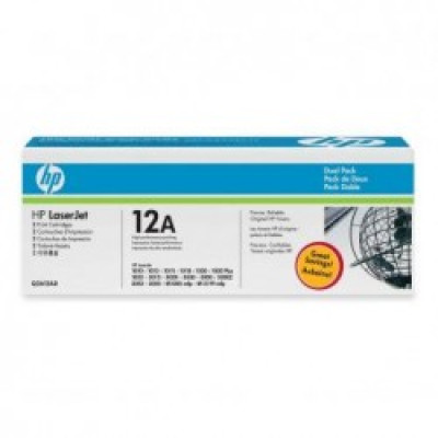 HP Q2612AD (12A), originální toner, černý, 2 × 2000 stran, 2-pack