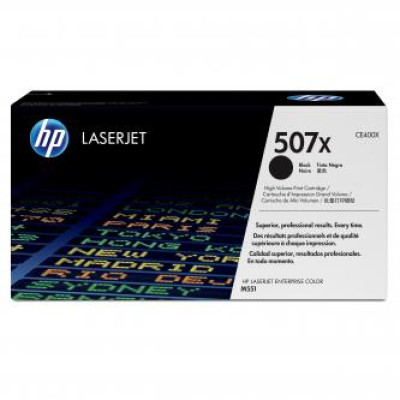 HP CE400X (507X), originální toner, černý, 11000 stran