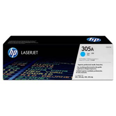 HP CE411A (305A), originální toner, azurový, 2600 stran