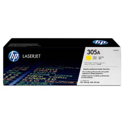 HP CE412A (305A), originální toner, žlutý, 2600 stran