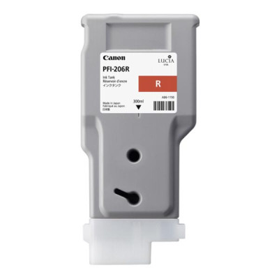 Canon PFI-206R (5309B001), originální inkoust, červený, 300 ml