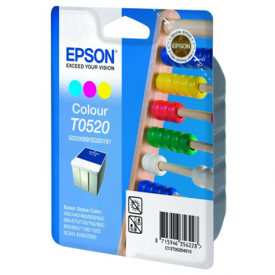 Epson T0520 (C13T052040), originální inkoust, barevný, 300 stran (35 ml)