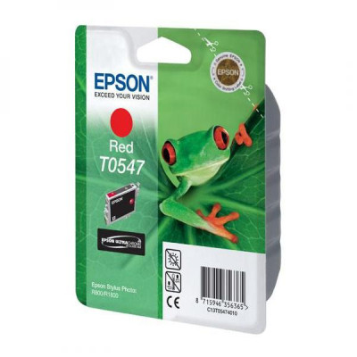 Epson T0547 (C13T054740), originální inkoust, červený, 400 stran (13 ml)