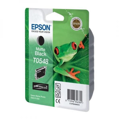 Epson T0548 (C13T054840), originální inkoust, matně černý, 550 stran (13 ml)