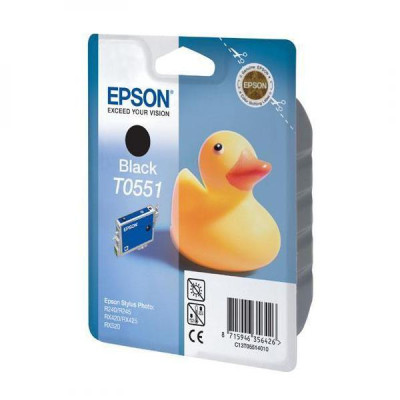 Epson T0551 (C13T055140), originální inkoust, černý, 290 stran (8 ml)