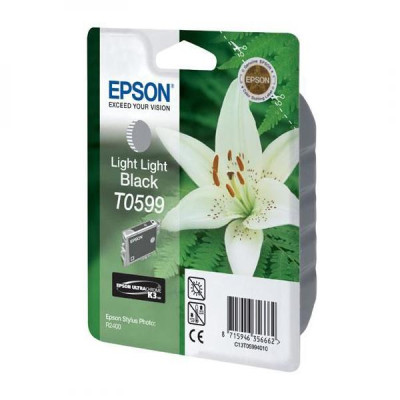 Epson T0599 (C13T059940), originální inkoust, světle světle černý, 13 ml